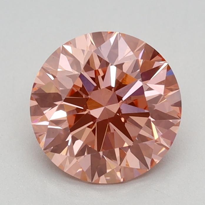 1.08 Ct. Fancy Vivid Pink Round Lab Grown Diamond