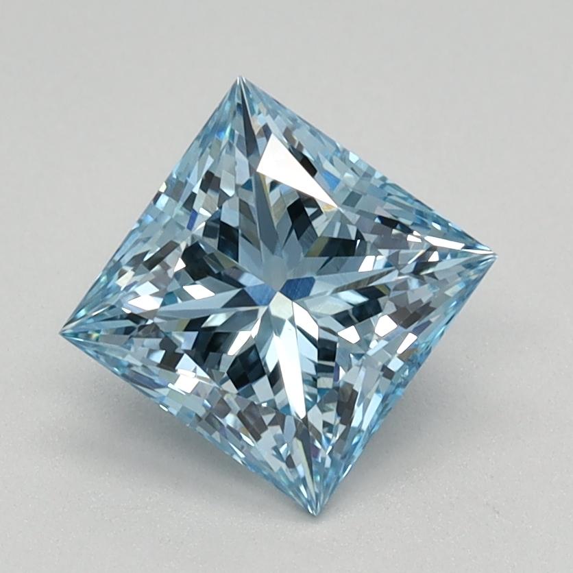 1.10 Ct. Fancy Intense Blue Princess Lab Grown Diamond