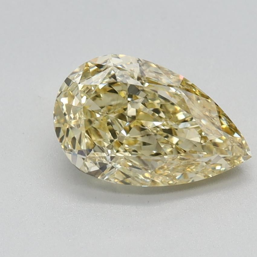 1.15 Ct. Fancy Intense Yellow Pear Lab Grown Diamond