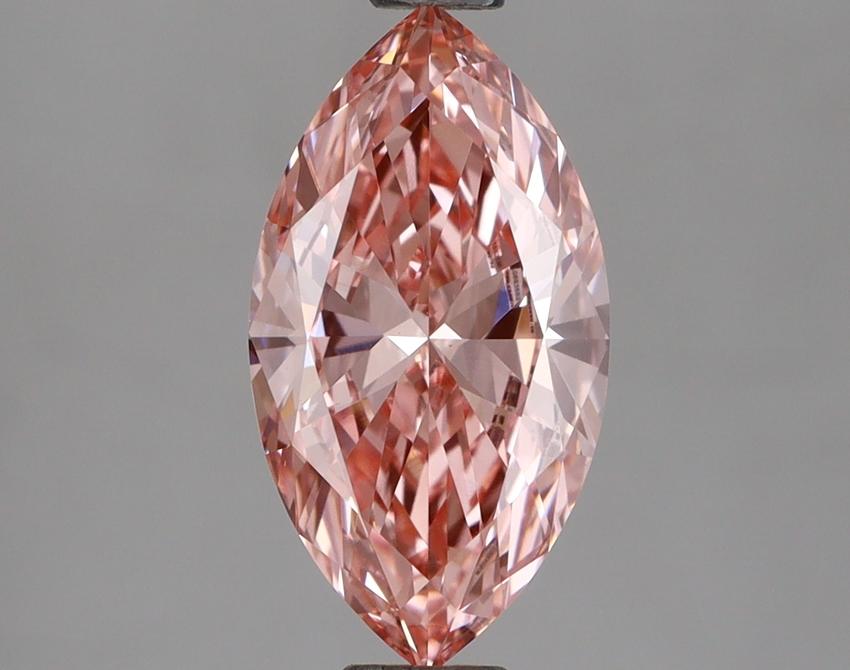1.26 Ct. Fancy Vivid Pink Marquise Lab Grown Diamond