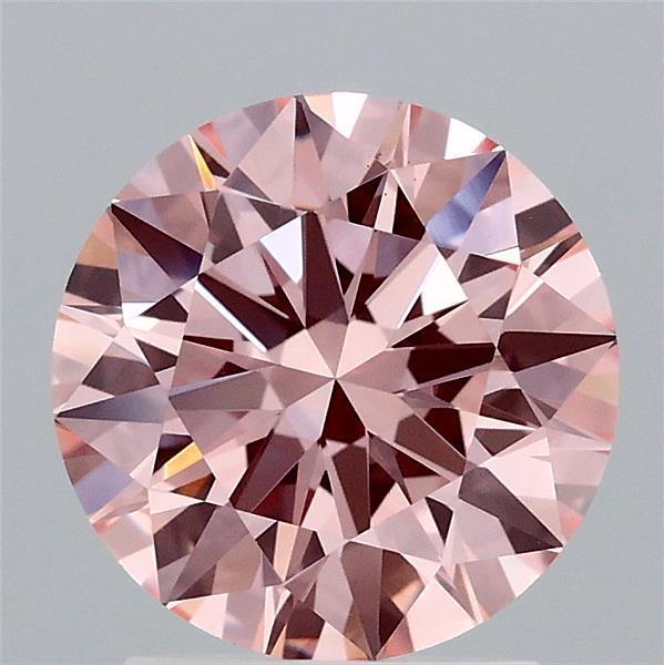 2.04 Ct. Fancy Vivid Pink Round Lab Grown Diamond
