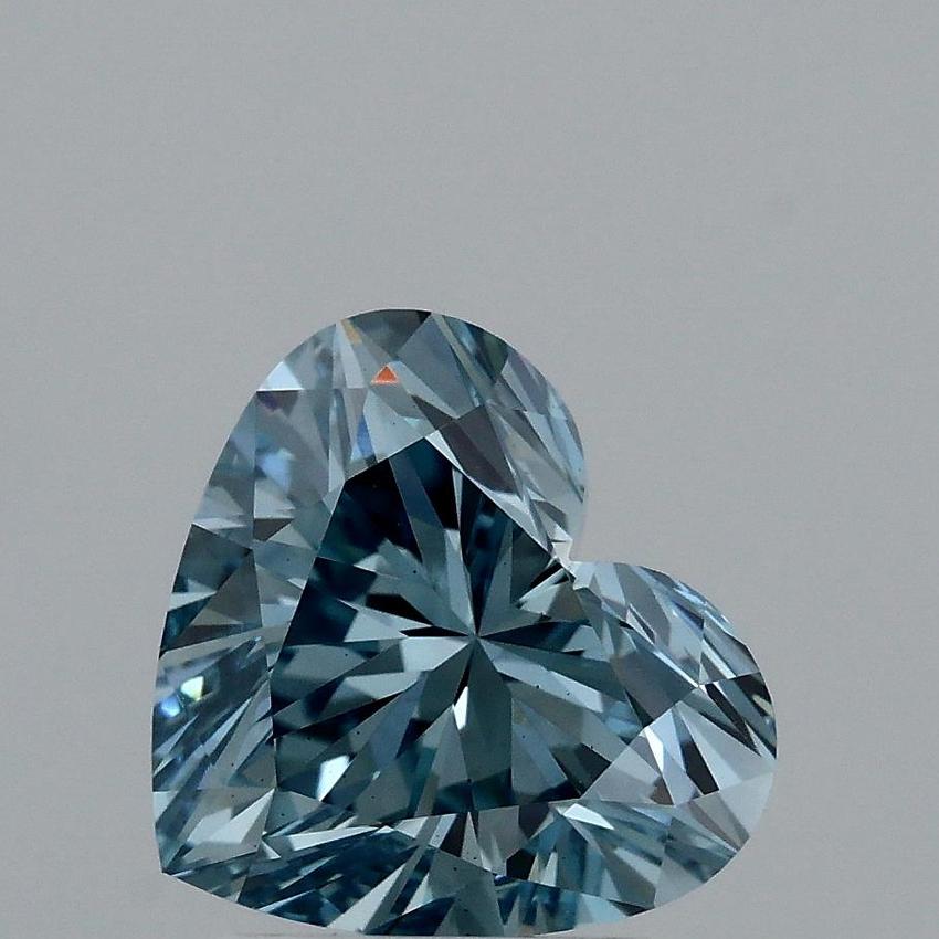 2.07 Ct. Fancy Vivid Blue Heart Lab Grown Diamond