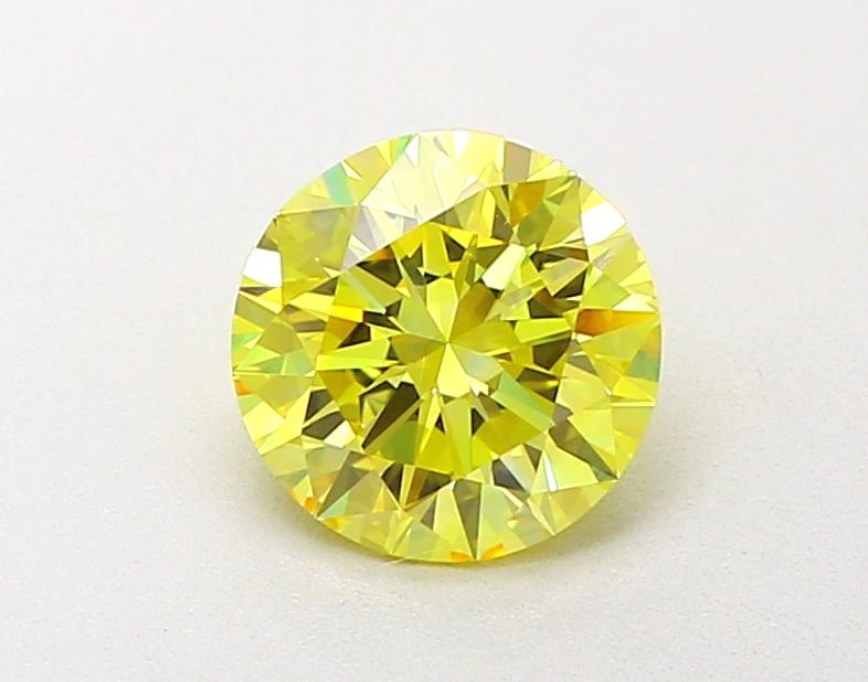1.5 Ct. Fancy Intense Yellow Round Lab Grown Diamond