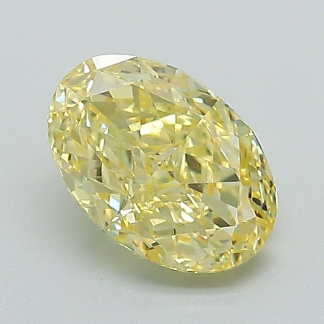 1.03 Ct. Fancy Intense Yellow Oval Lab Grown Diamond