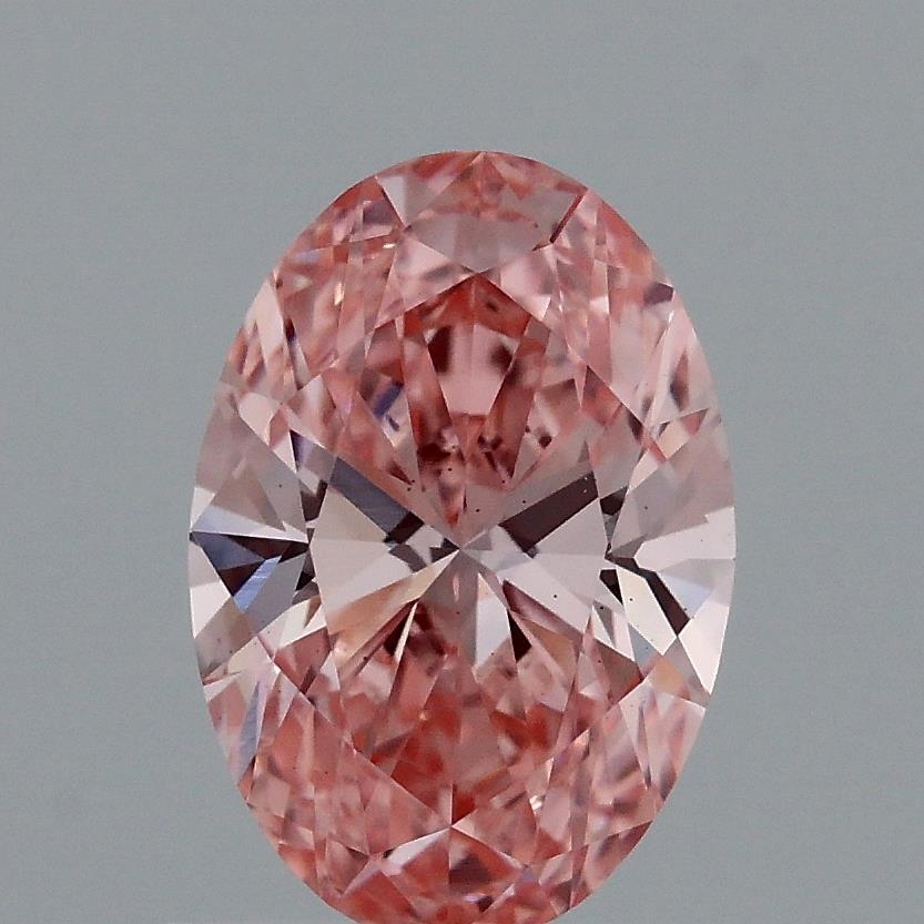 1.01 Ct. Fancy Vivid Pink Oval Lab Grown Diamond