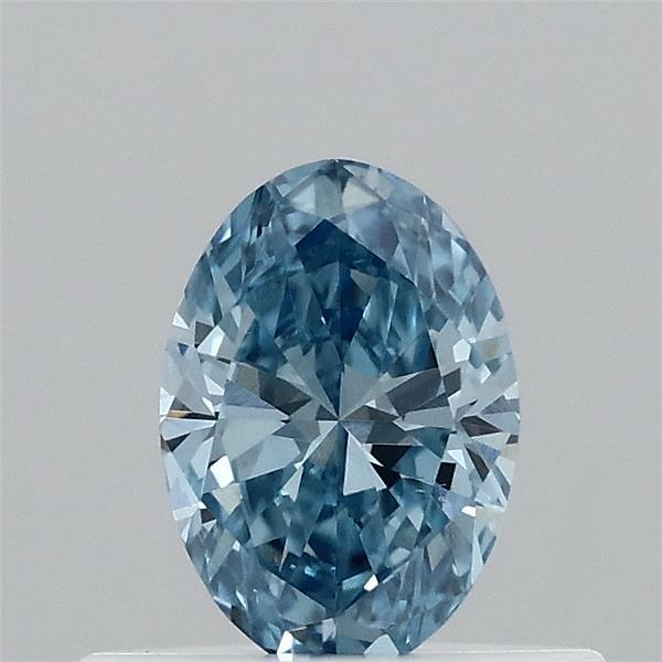 0.36 Ct. Fancy Vivid Blue Oval Lab Grown Diamond