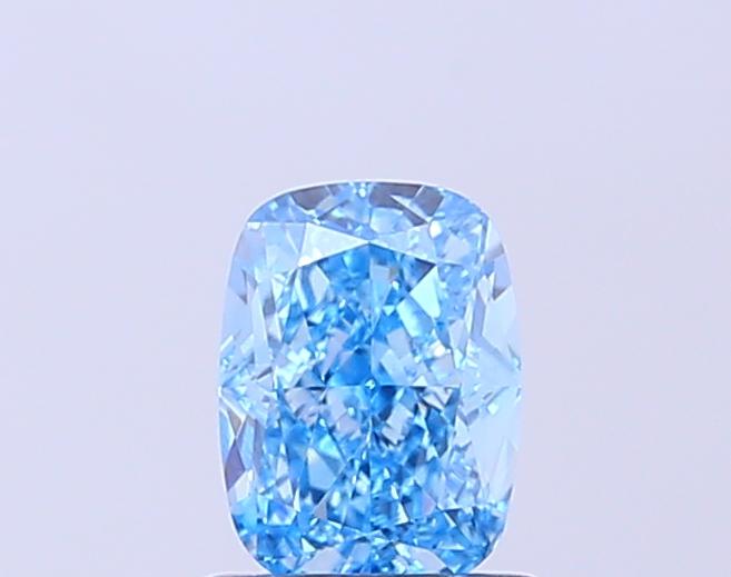 0.94 Ct. Fancy Vivid Blue Cushion Lab Grown Diamond