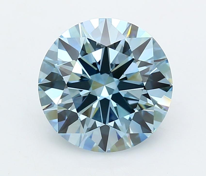 4.00 Ct. Fancy Intense  Blue Round Lab Grown Diamond