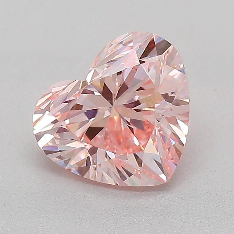 0.72 Ct. Fancy Intense  Pink Heart Lab Grown Diamond