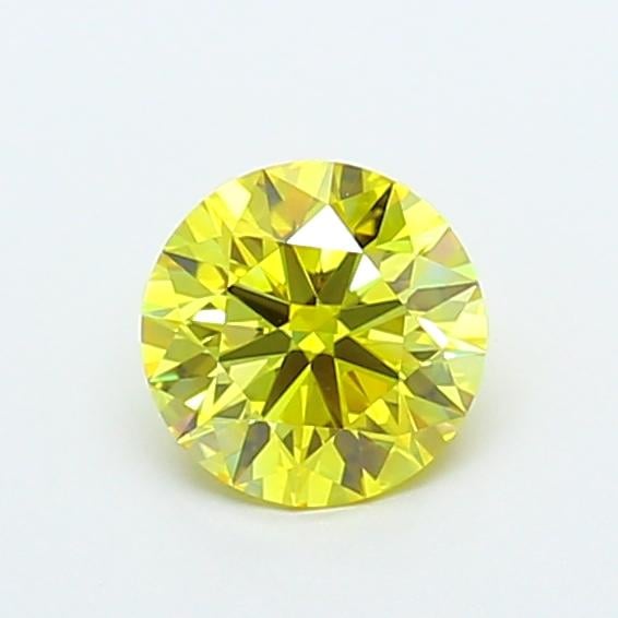 1.05 Ct. Fancy Vivid  Yellow Round Lab Grown Diamond