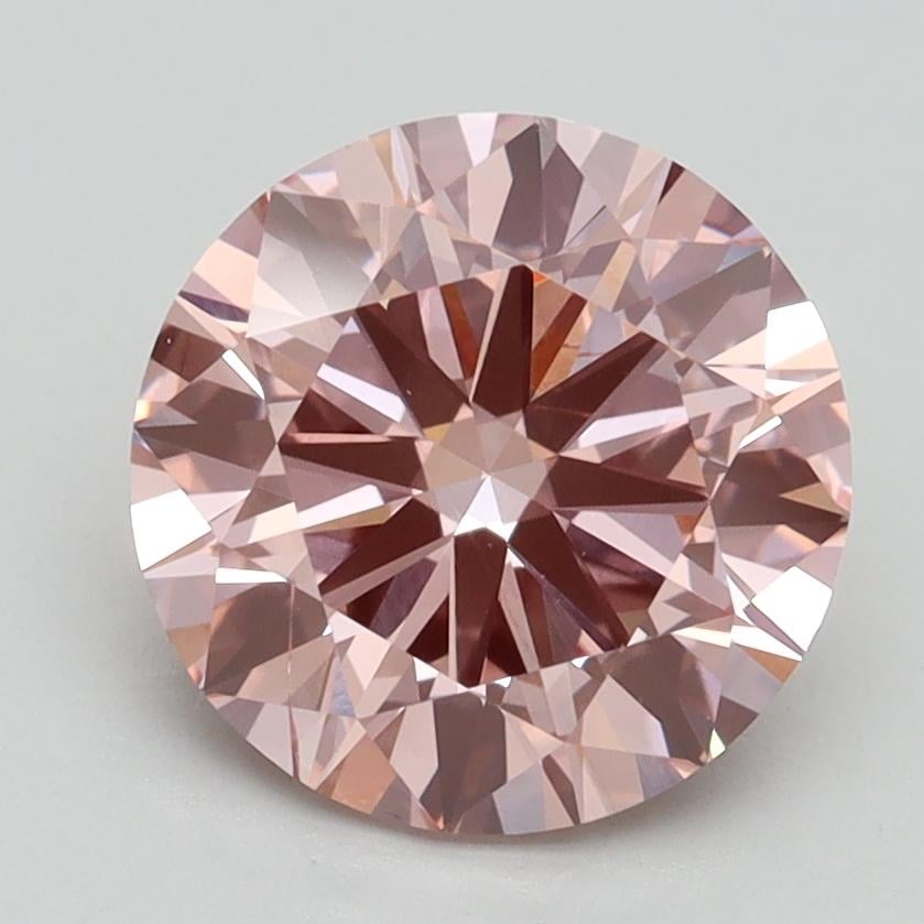 2.50 Ct. Fancy Intense Pink Round Lab Grown Diamond