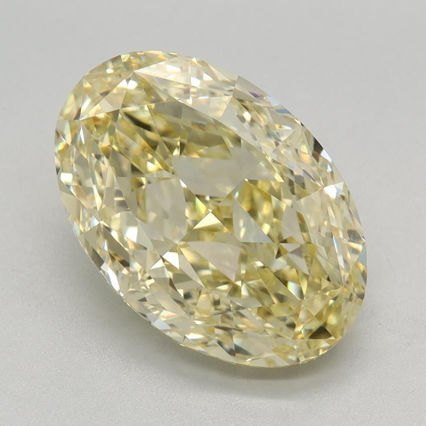 4.09 Ct. Fancy Intense Yellow Oval Lab Grown Diamond