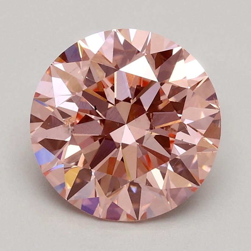 1.65 Ct. Fancy Intense Pink Round Lab Grown Diamond