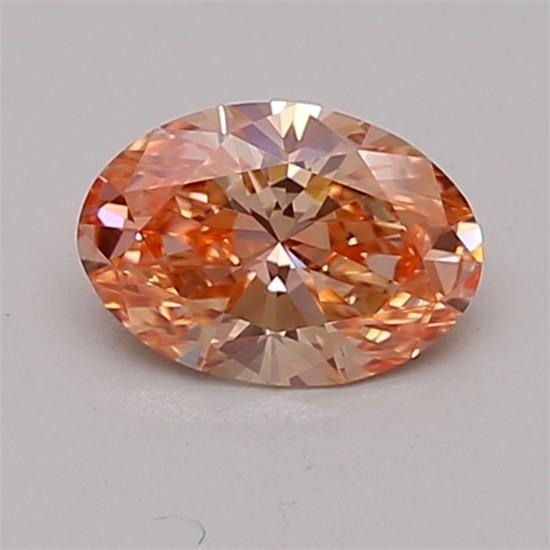 0.54 Ct. Fancy Vivid Pink Oval Lab Grown Diamond