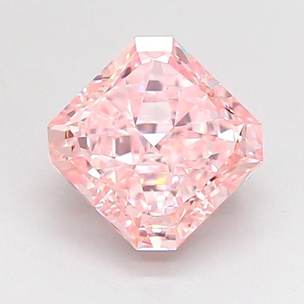 1.51 Ct. Fancy Vivid Pink Radiant Lab Grown Diamond