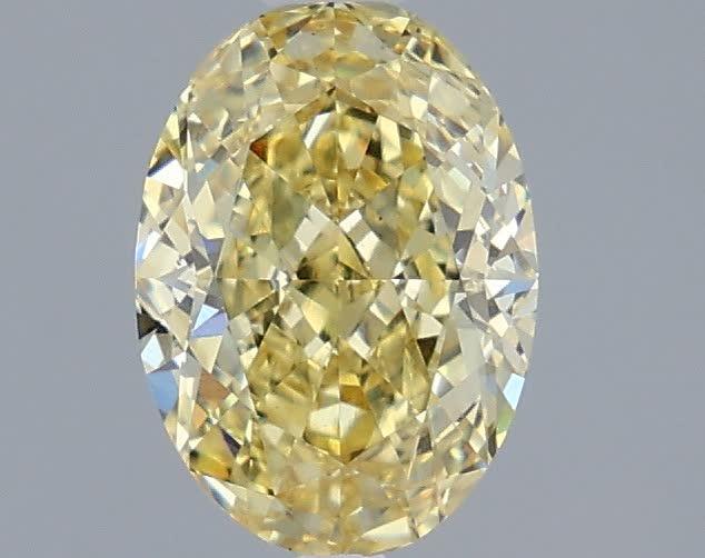 1.53 Ct. Fancy Intense Yellow Oval Lab Grown Diamond