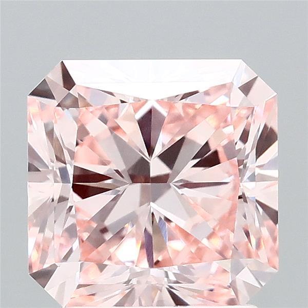 2.45 Ct. Fancy Intense Pink Radiant Lab Grown Diamond