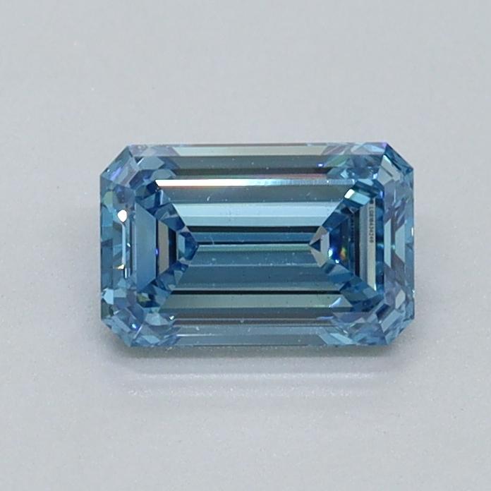 0.56 Ct. Fancy Intense Malibu Blue Emerald Lab Grown Diamond