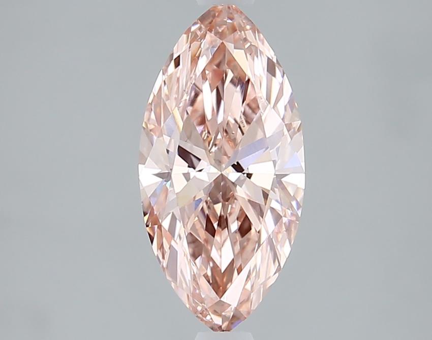 1.55 Ct. Fancy Vivid Pink Marquise Lab Grown Diamond