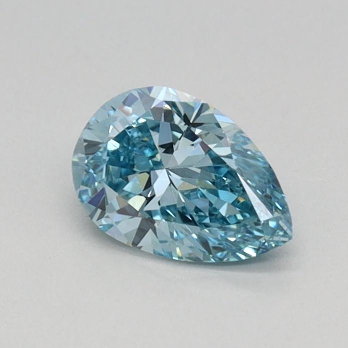 0.33 Ct. Fancy Vivid Blue Pear Lab Grown Diamond