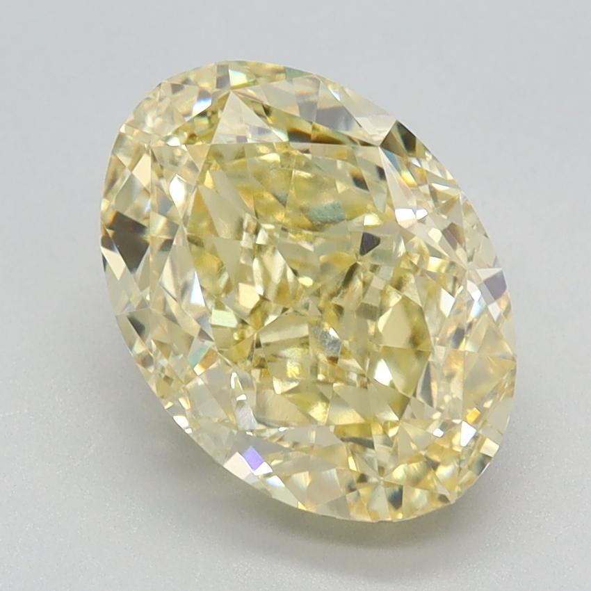 2.68 Ct. Fancy Intense Yellow Oval Lab Grown Diamond