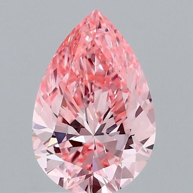 0.99 Ct. Fancy Vivid Pink Pear Lab Grown Diamond