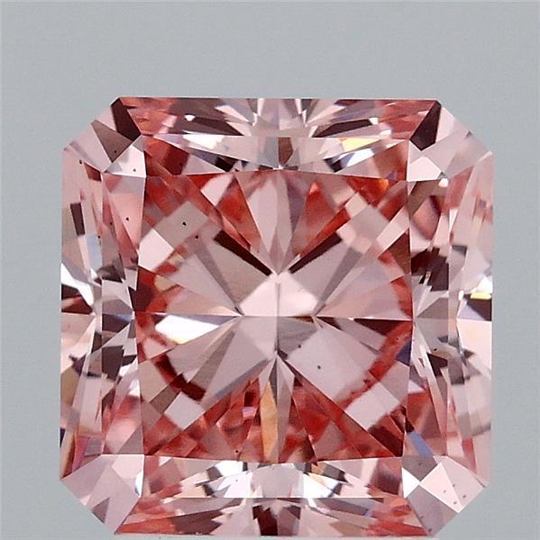 3.00 Ct. Fancy Intense Pink Radiant Lab Grown Diamond