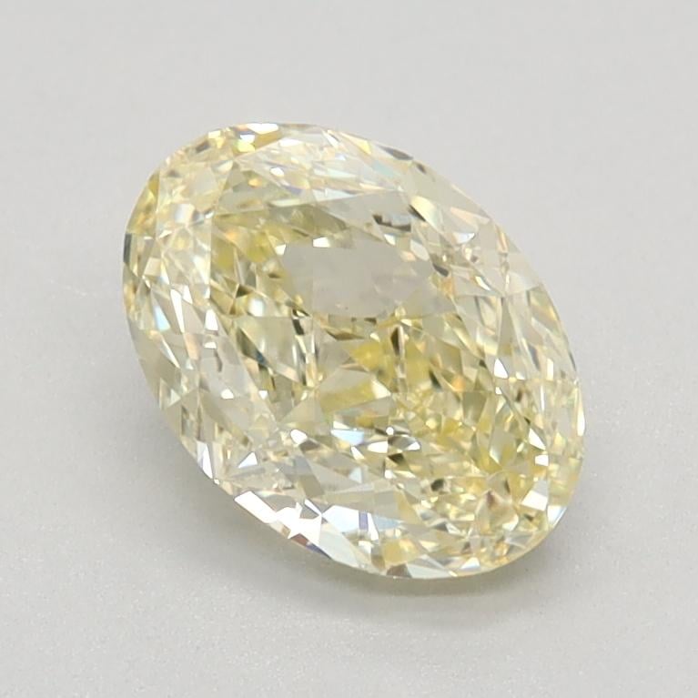 1.09 Ct. Fancy Light  Yellow Oval Lab Grown Diamond