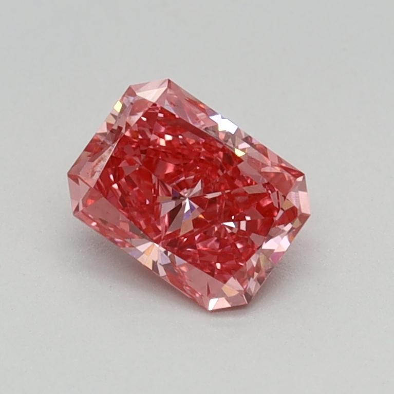 0.50 Ct. Fancy Vivid  Pink Radiant Lab Grown Diamond