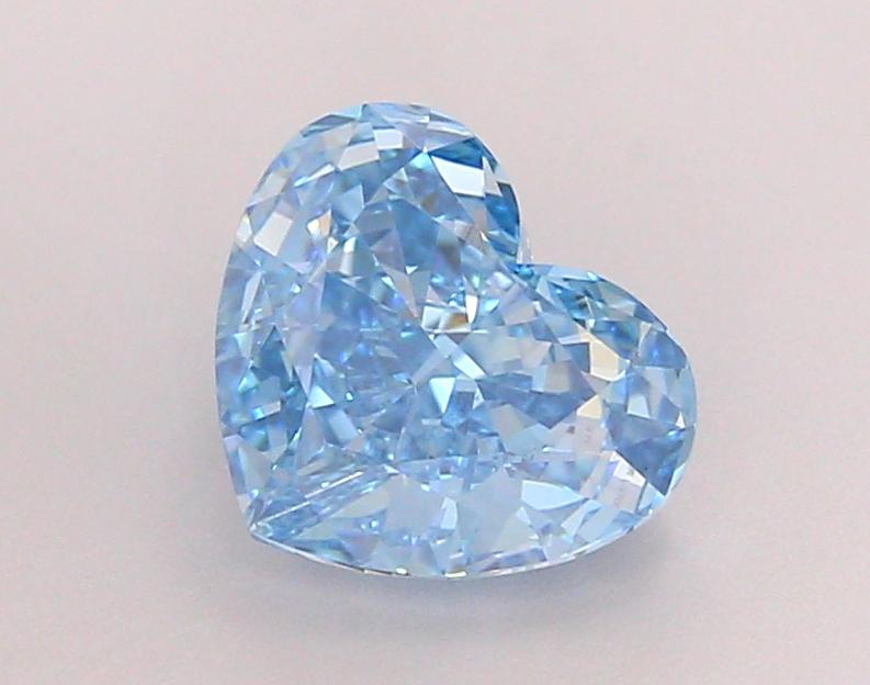 2.0 Ct. Fancy Vivid Blue Heart Lab Grown Diamond