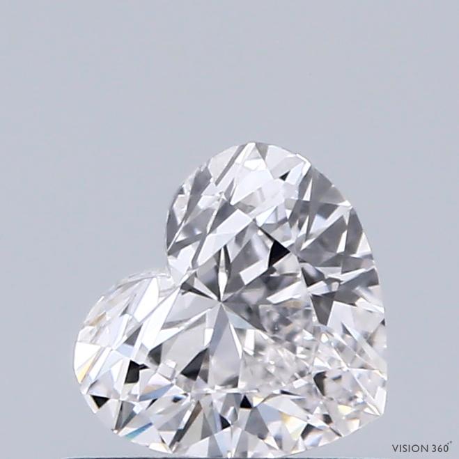 0.54 Ct. Fancy Vivid Blue Heart Lab Grown Diamond