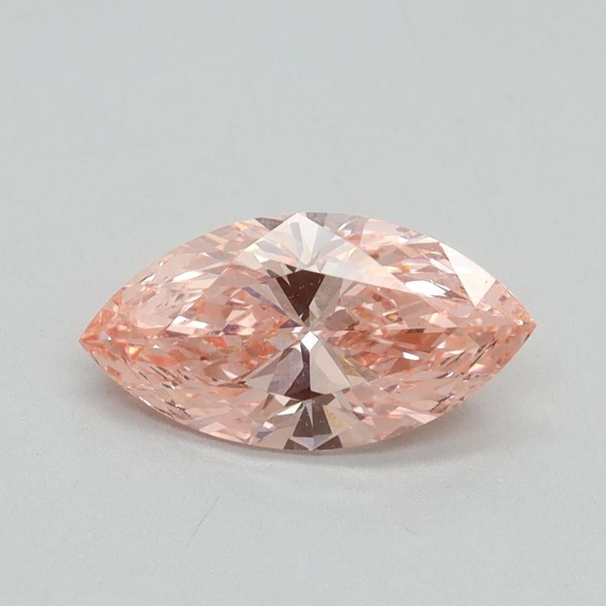 1.07 Ct. Fancy Vivid Pink Marquise Lab Grown Diamond