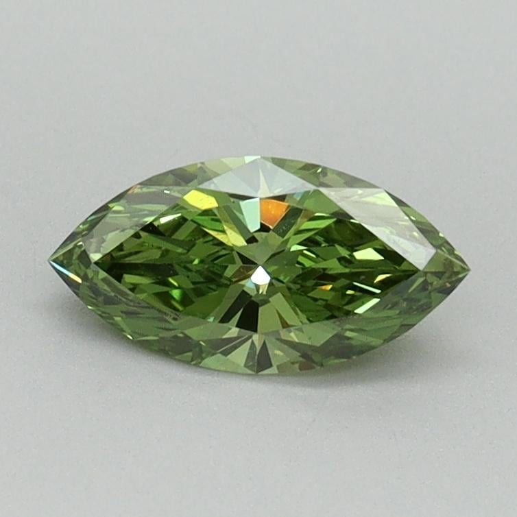 0.50 Ct. Fancy Vivid Green Marquise Lab Grown Diamond