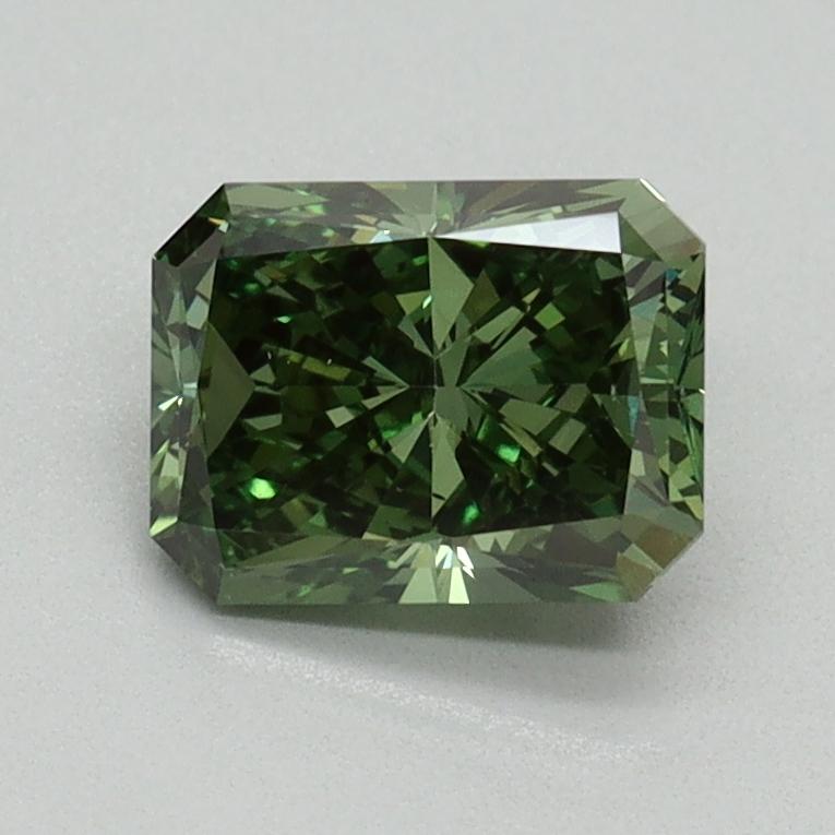 1.04 Ct. Fancy Vivid Green Radiant Lab Grown Diamond