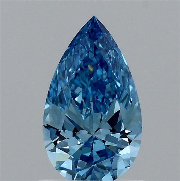 0.90 Ct. Fancy Vivid  Blue Pear Lab Grown Diamond