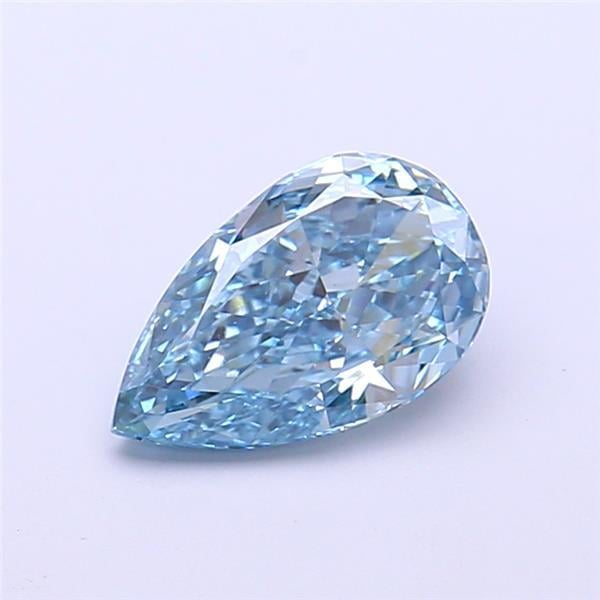 1.09 Ct. Fancy Vivid Blue Pear Lab Grown Diamond