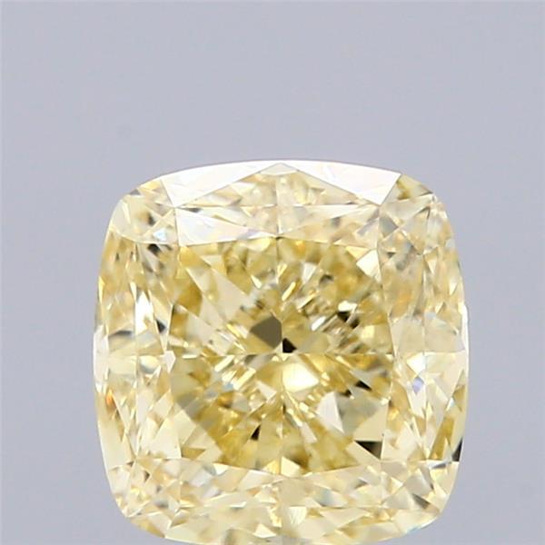 2.31 Ct. Fancy Yellow Cushion Lab Grown Diamond