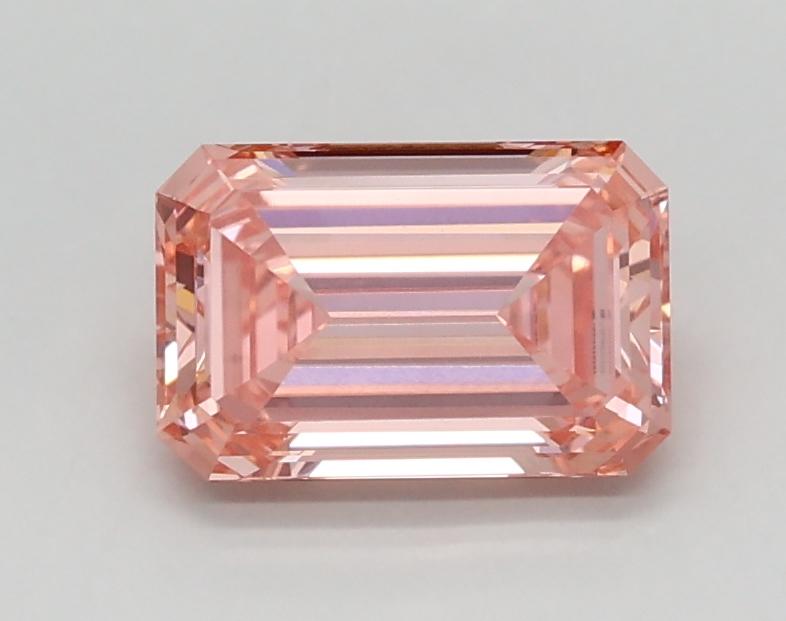 0.93 Ct. Fancy Vivid Pink Emerald Lab Grown Diamond
