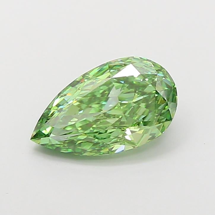 2.53 Ct. Fancy Vivid Green Pear Lab Grown Diamond