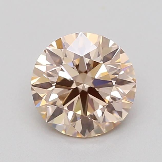 0.51 Ct. Light Pinkish Brown Round Lab Grown Diamond