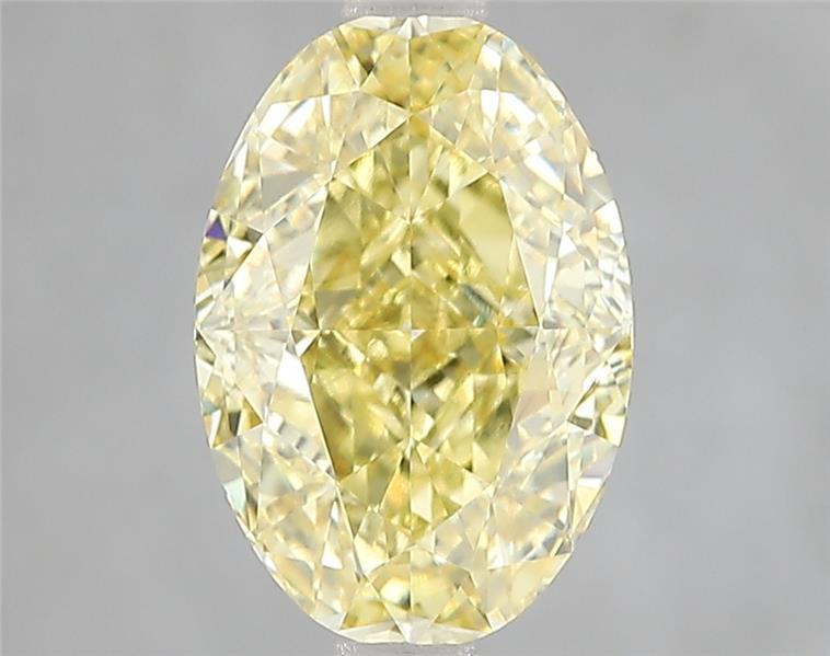 3.01 Ct. Fancy Vivid Yellow Oval Lab Grown Diamond