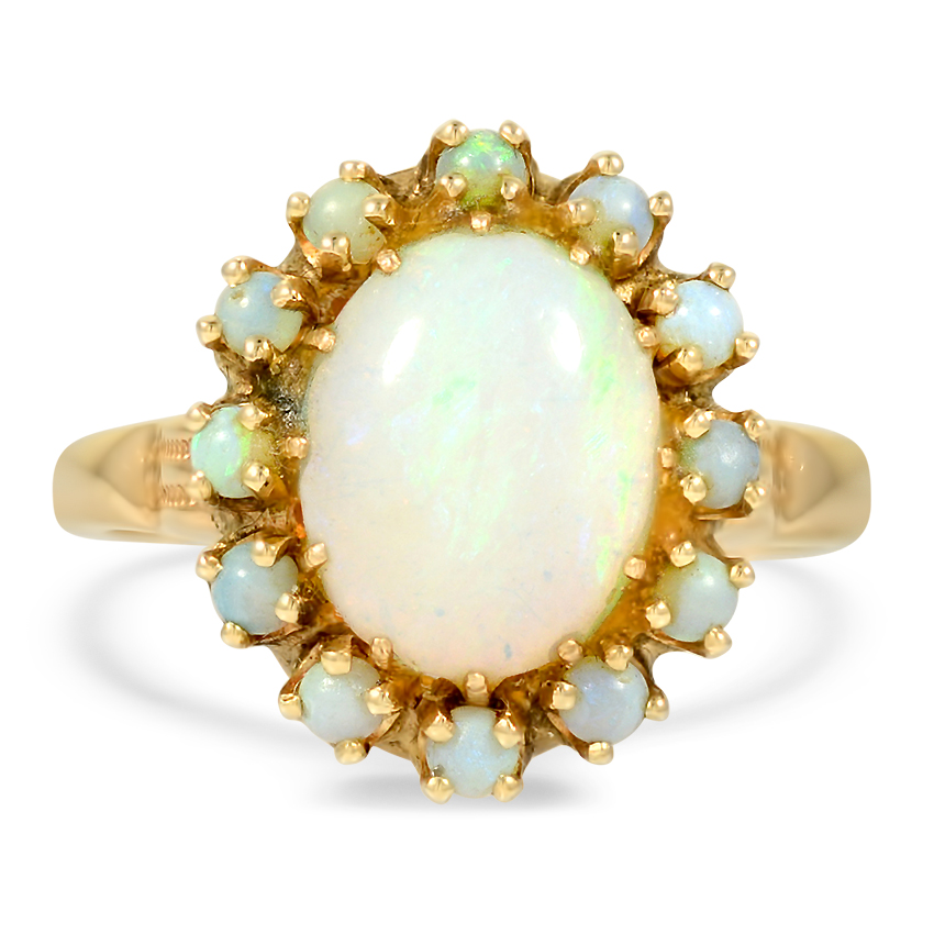 Retro Opal Cocktail Ring