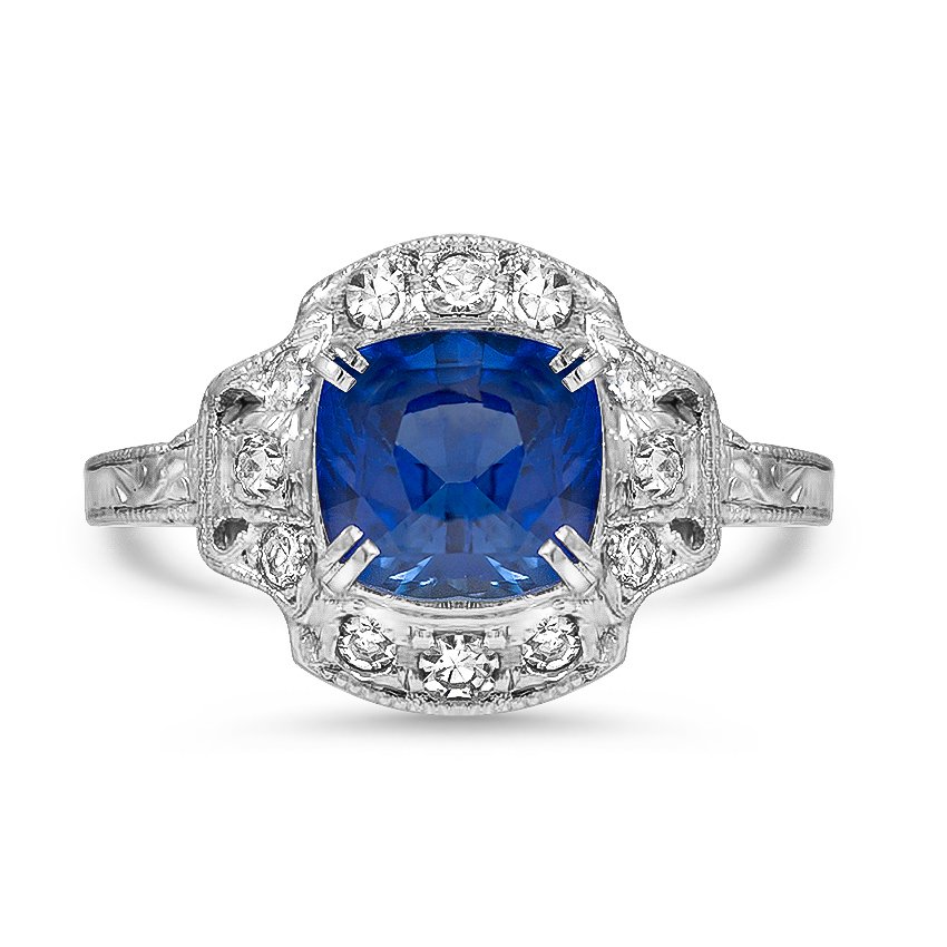 Art Deco Sapphire Vintage Ring