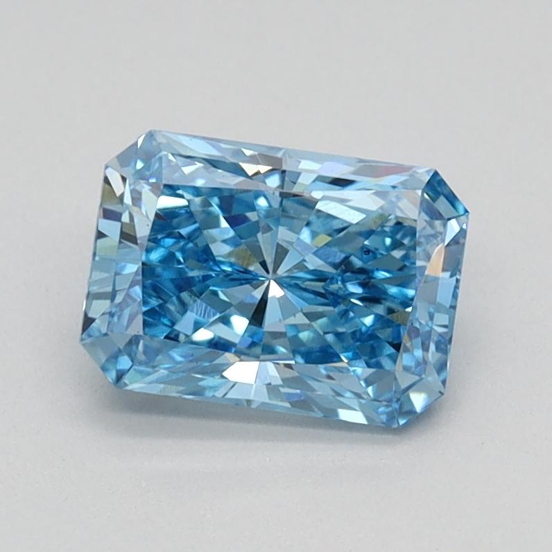 0.79 Ct. Fancy Vivid Blue Radiant Lab Grown Diamond