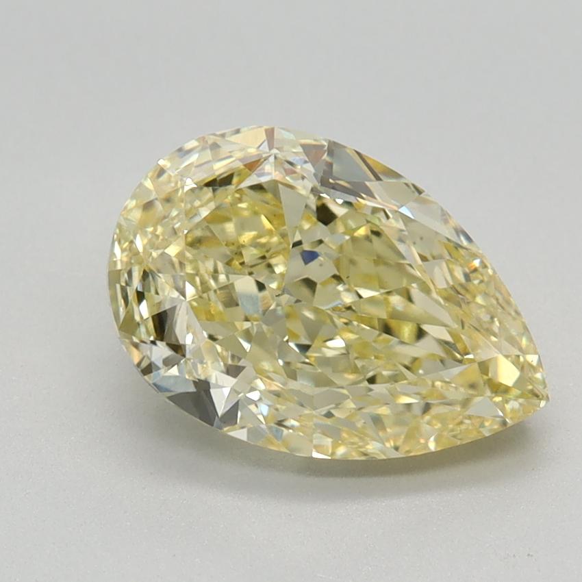 2.12 Ct. Fancy Intense Yellow Pear Lab Grown Diamond