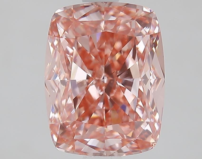 2.38 Ct. Fancy Vivid Pink Cushion Lab Grown Diamond