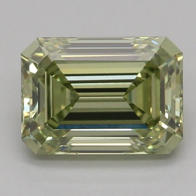 0.74 Ct. Fancy Vivid Green Emerald Lab Grown Diamond