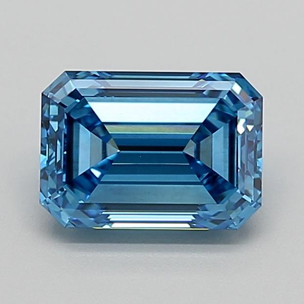 2.09 Ct. Fancy Vivid  Blue Emerald Lab Grown Diamond