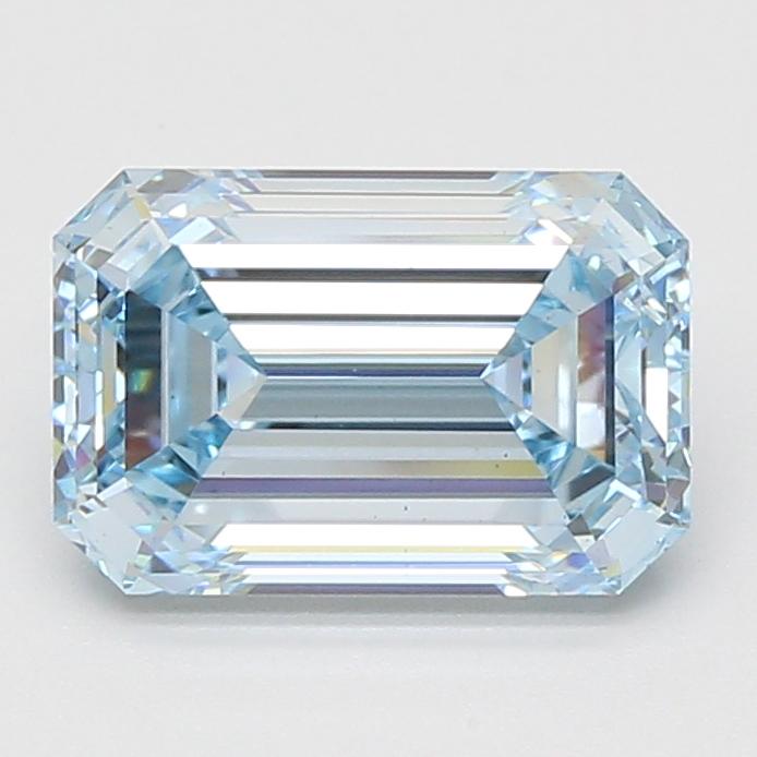 3.07 Ct. Fancy Intense Blue Emerald Lab Grown Diamond