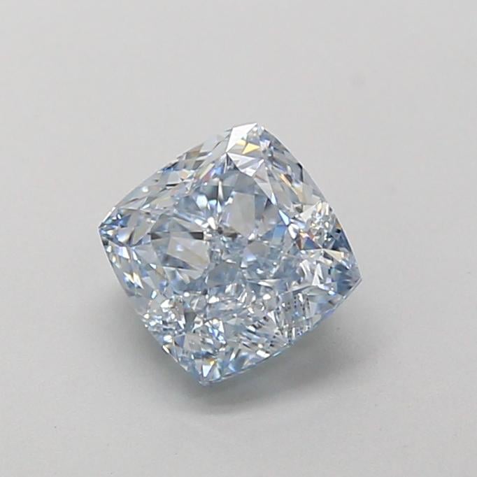1.29 Ct. Fancy Intense  Blue Cushion Lab Grown Diamond